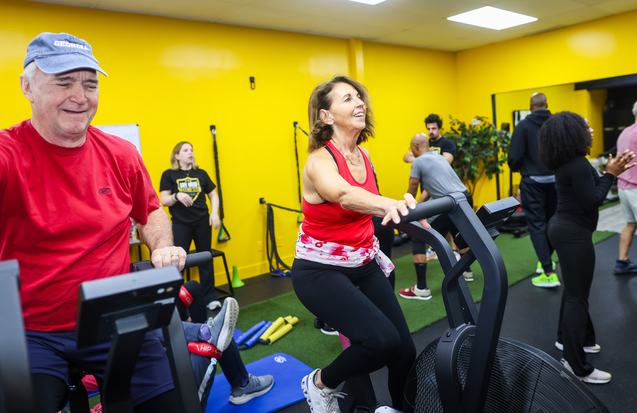 A Safe Haven Fitness member training in Alpharetta